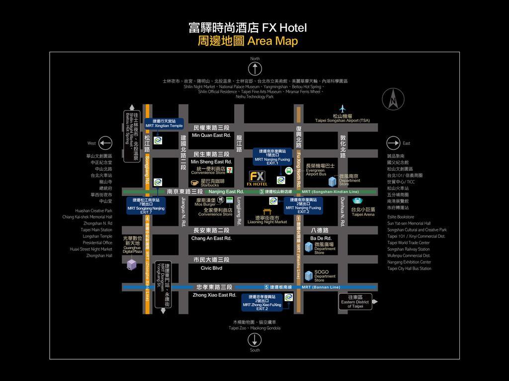 Fx Hotel Taipei Nanjing East Road Branch Kültér fotó